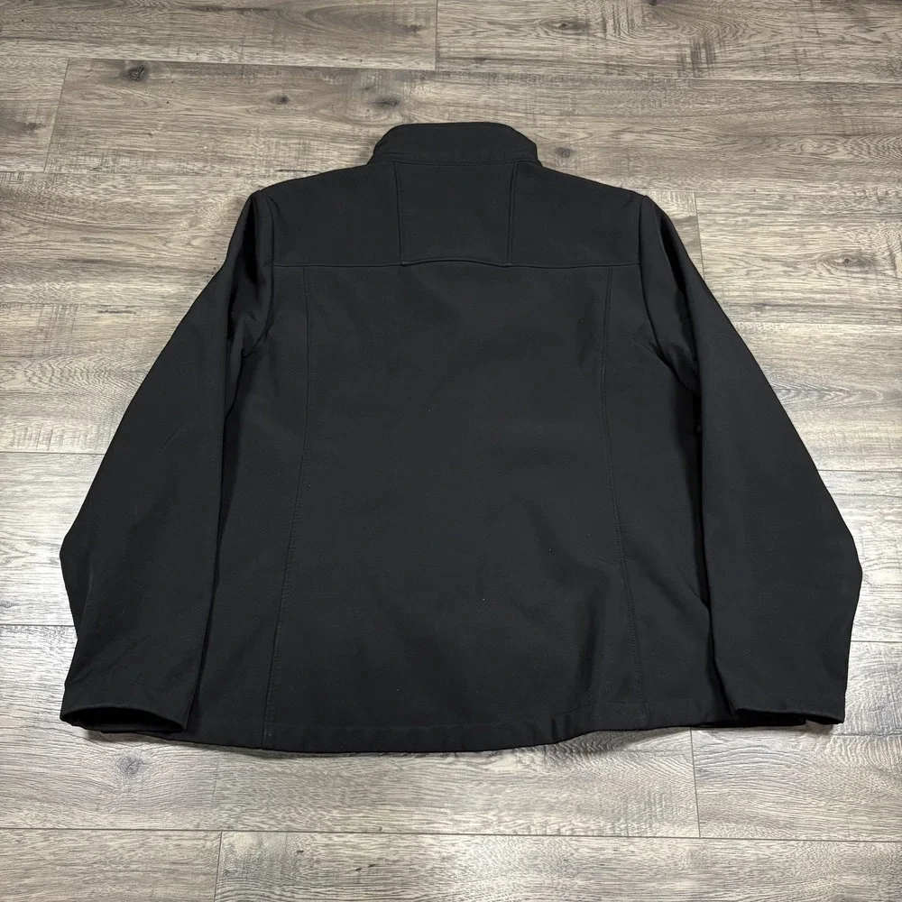 Food Lion Jacket‎ Mens 3XL Black Softshell Full Zip Fleece Lined Workwear Logo